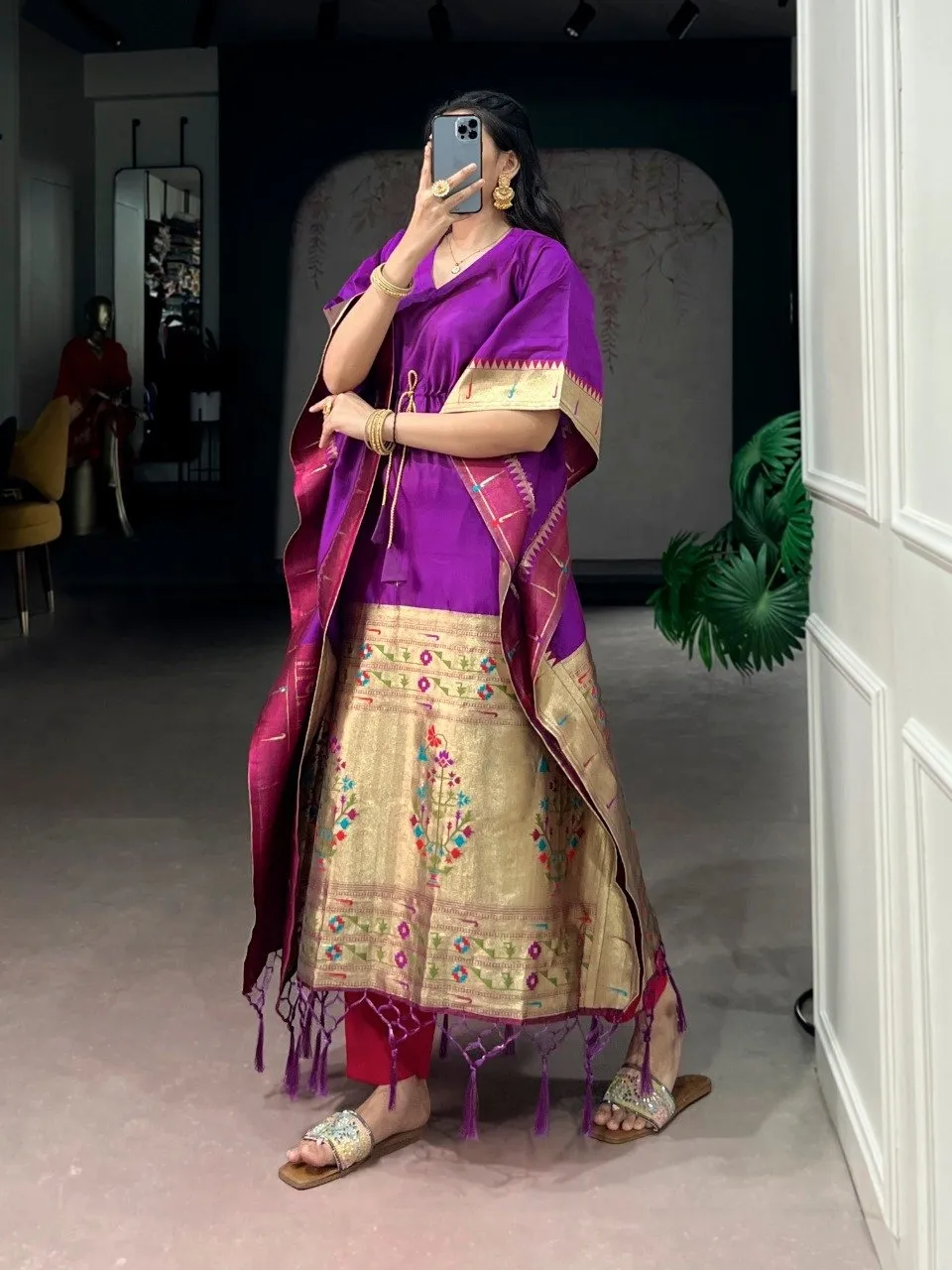 Purple Kaftan for Women