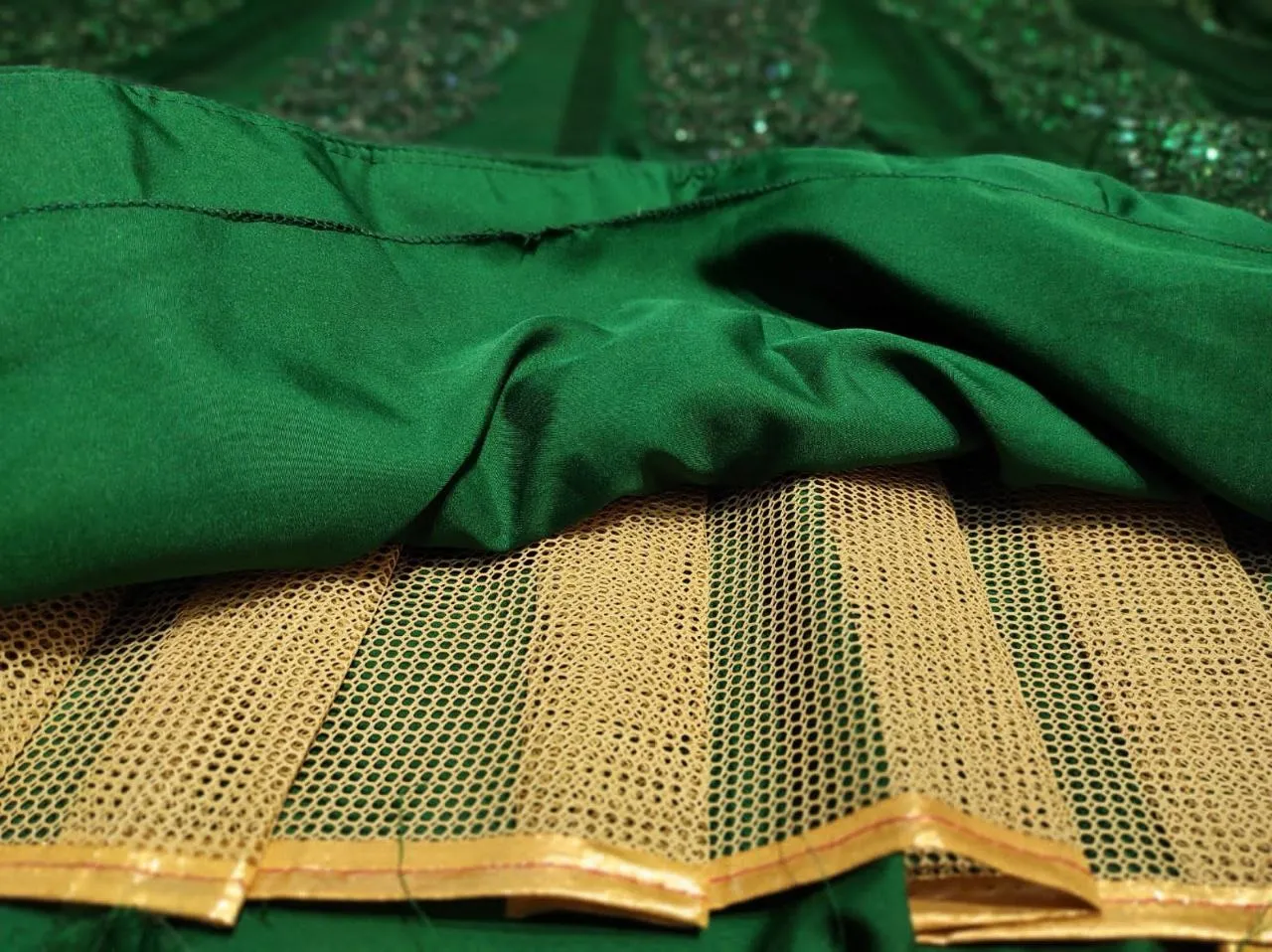Rashmika Mandana Inspired Green Lehenga Choli