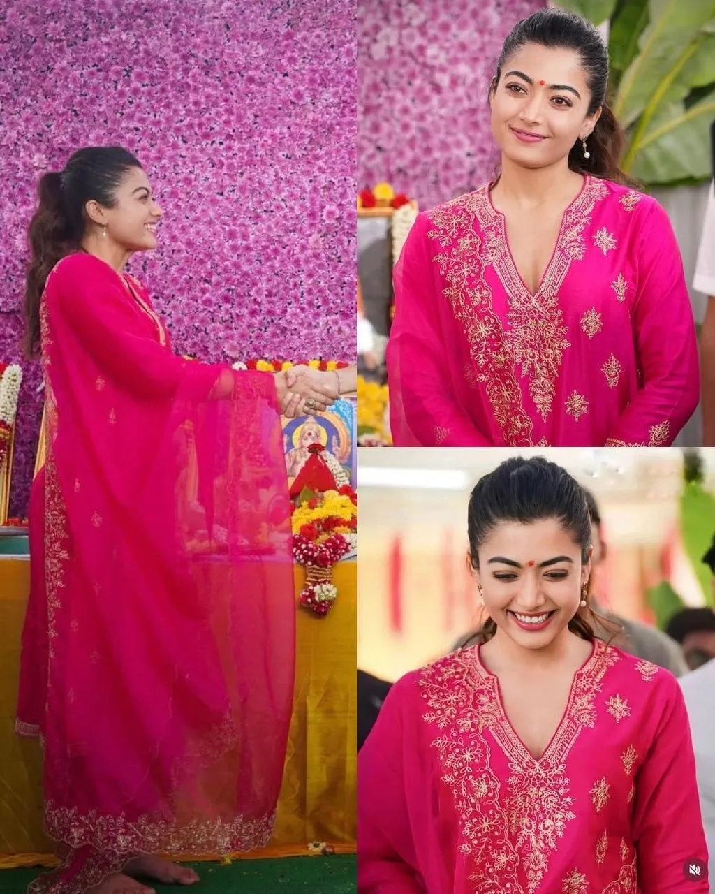 Rashmika Mandana Inspired Kurta Set