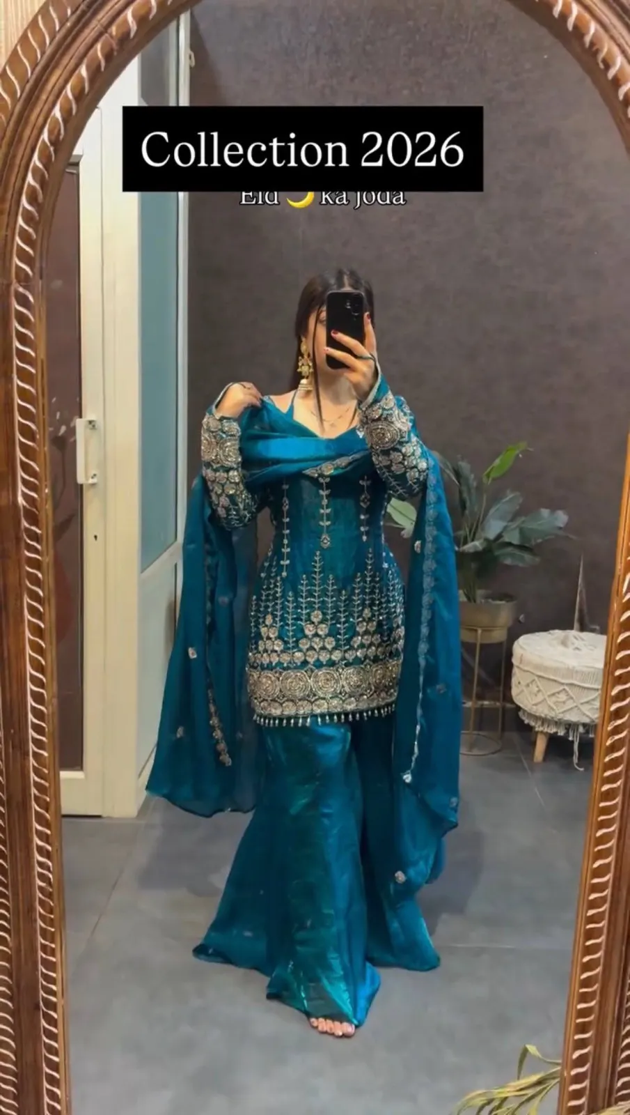 Royal Blue Sharara Salwar Suit for Women