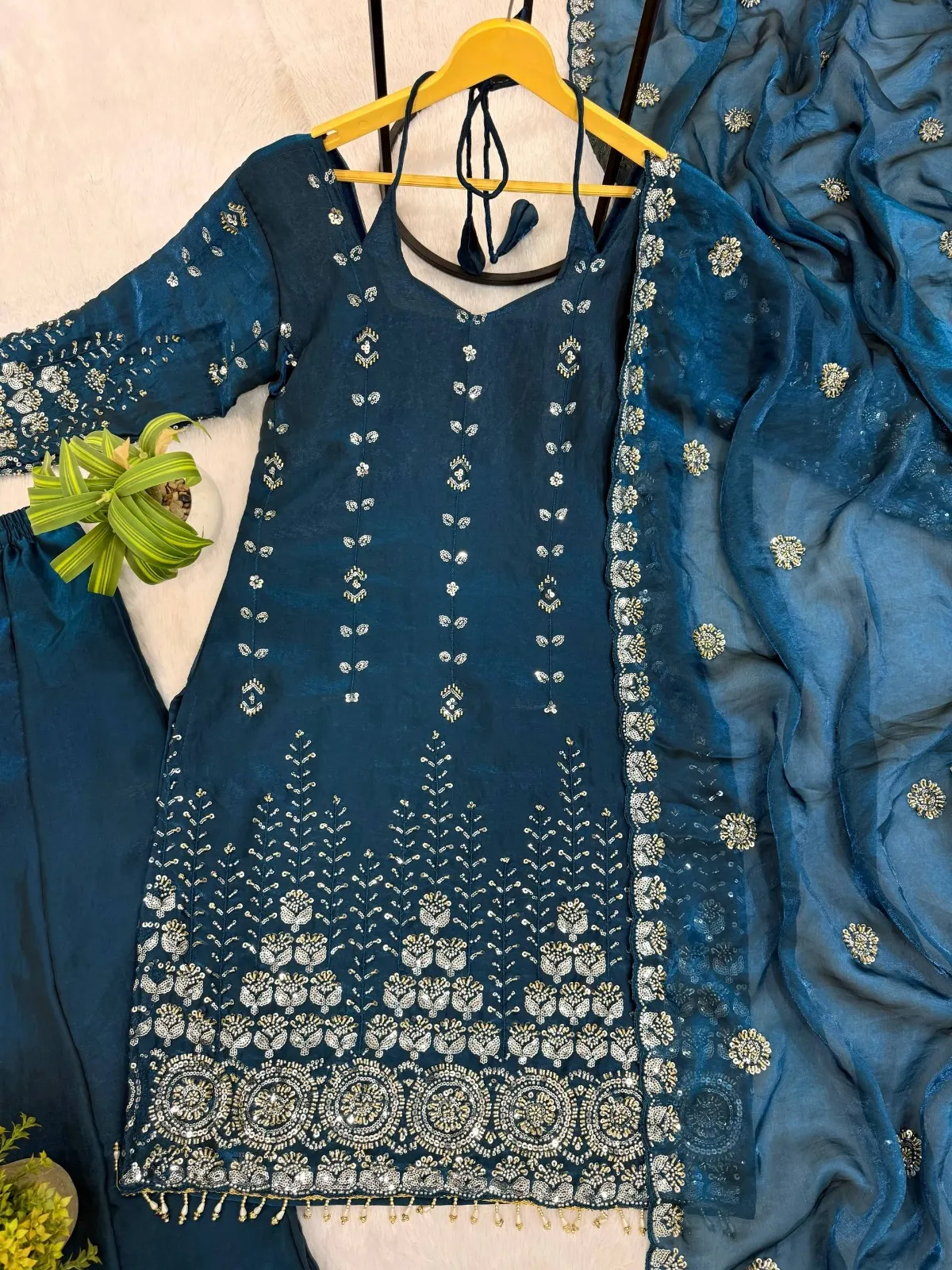 Royal Blue Sharara Salwar Suit for Women