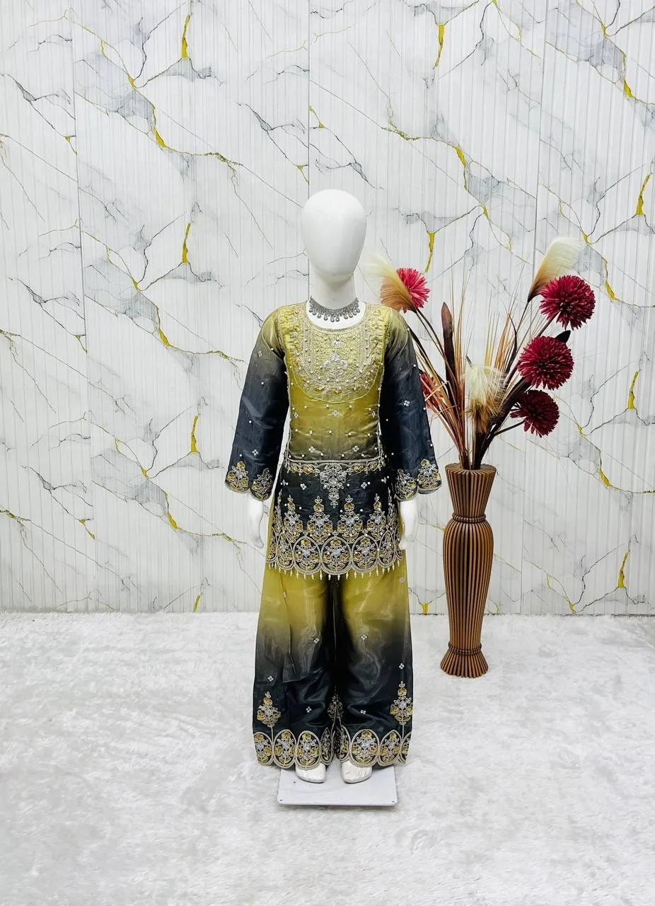 Small Girls Kids Plazzo Salwar Suit