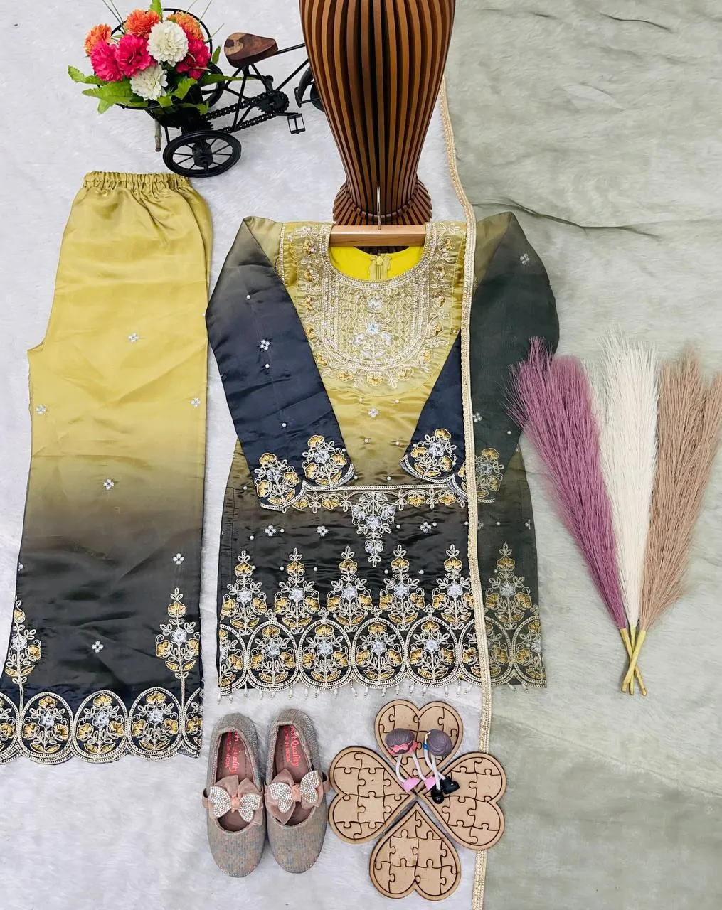 Small Girls Kids Plazzo Salwar Suit