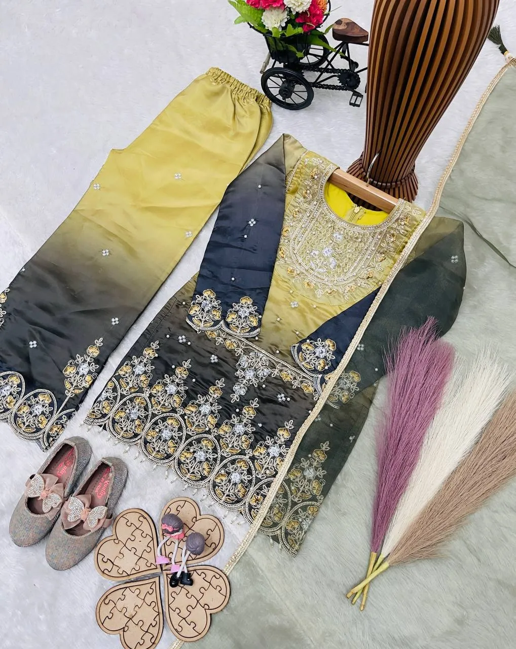 Small Girls Kids Plazzo Salwar Suit