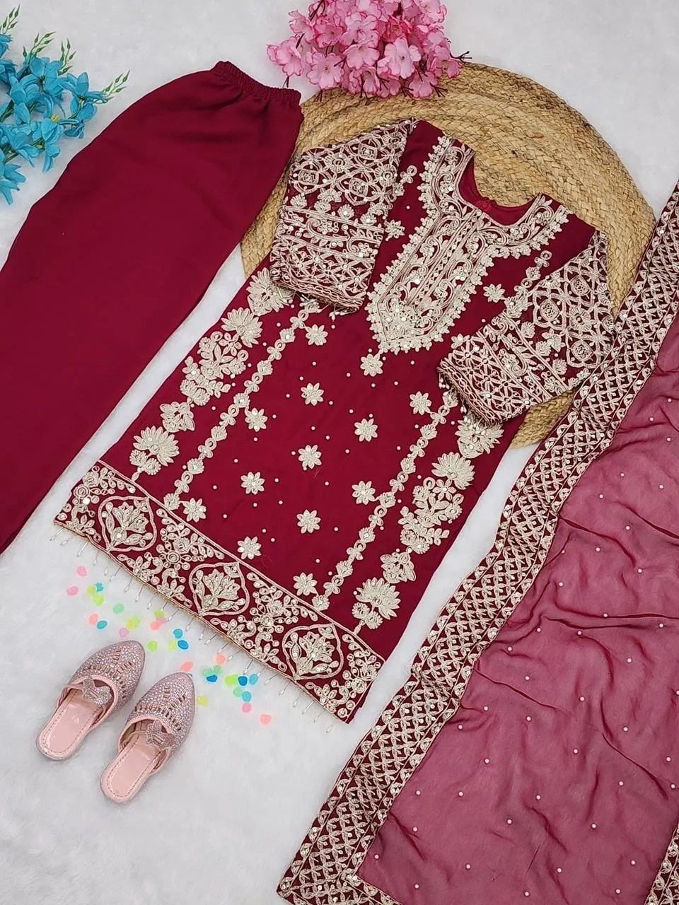 Small Kids Wear Pakistani Straight Suit