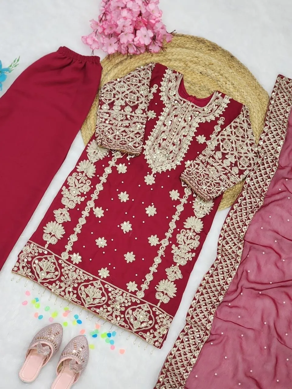 Small Kids Wear Pakistani Straight Suit