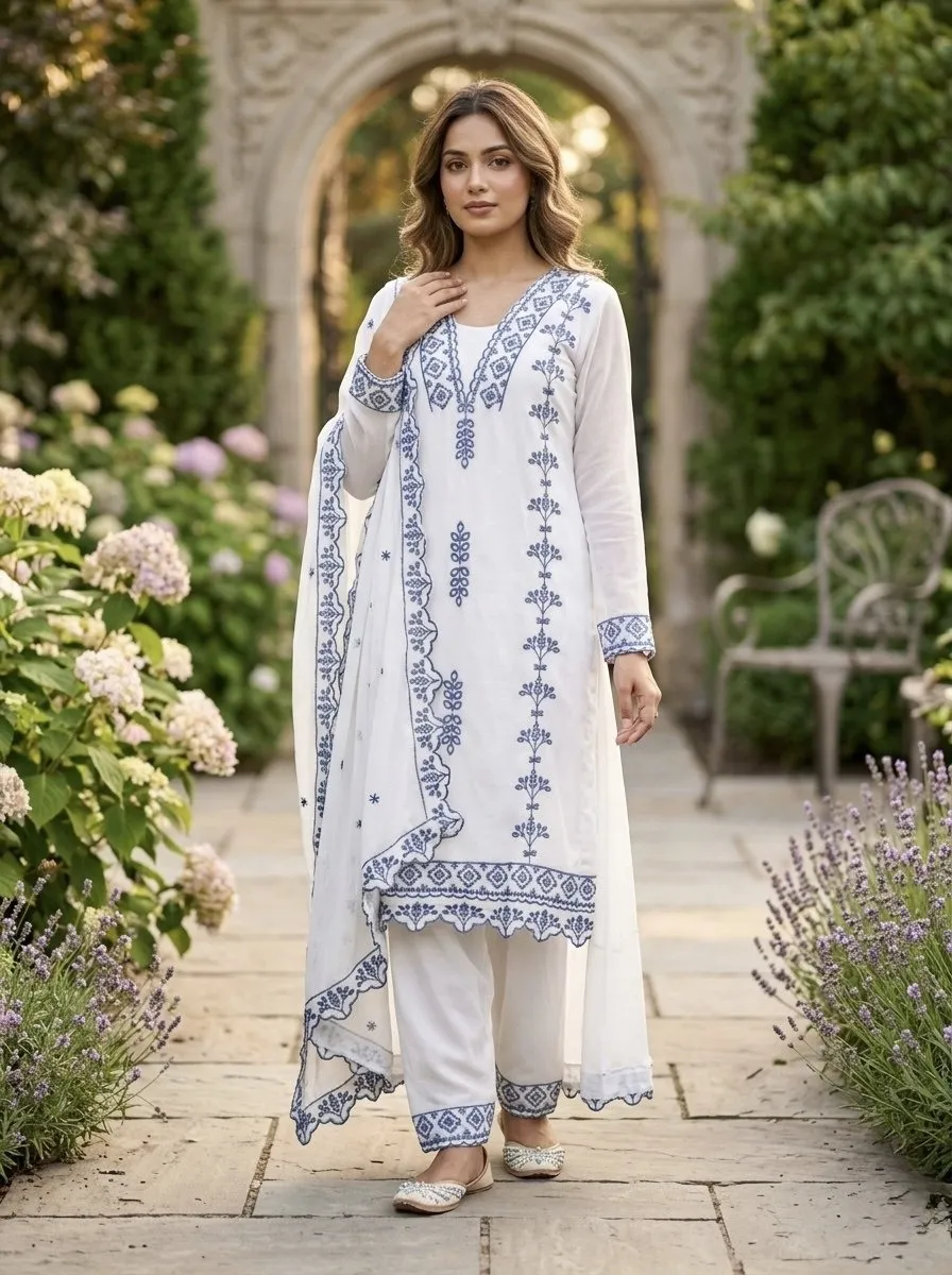Straight Georgette Pakistani Salwar Suit