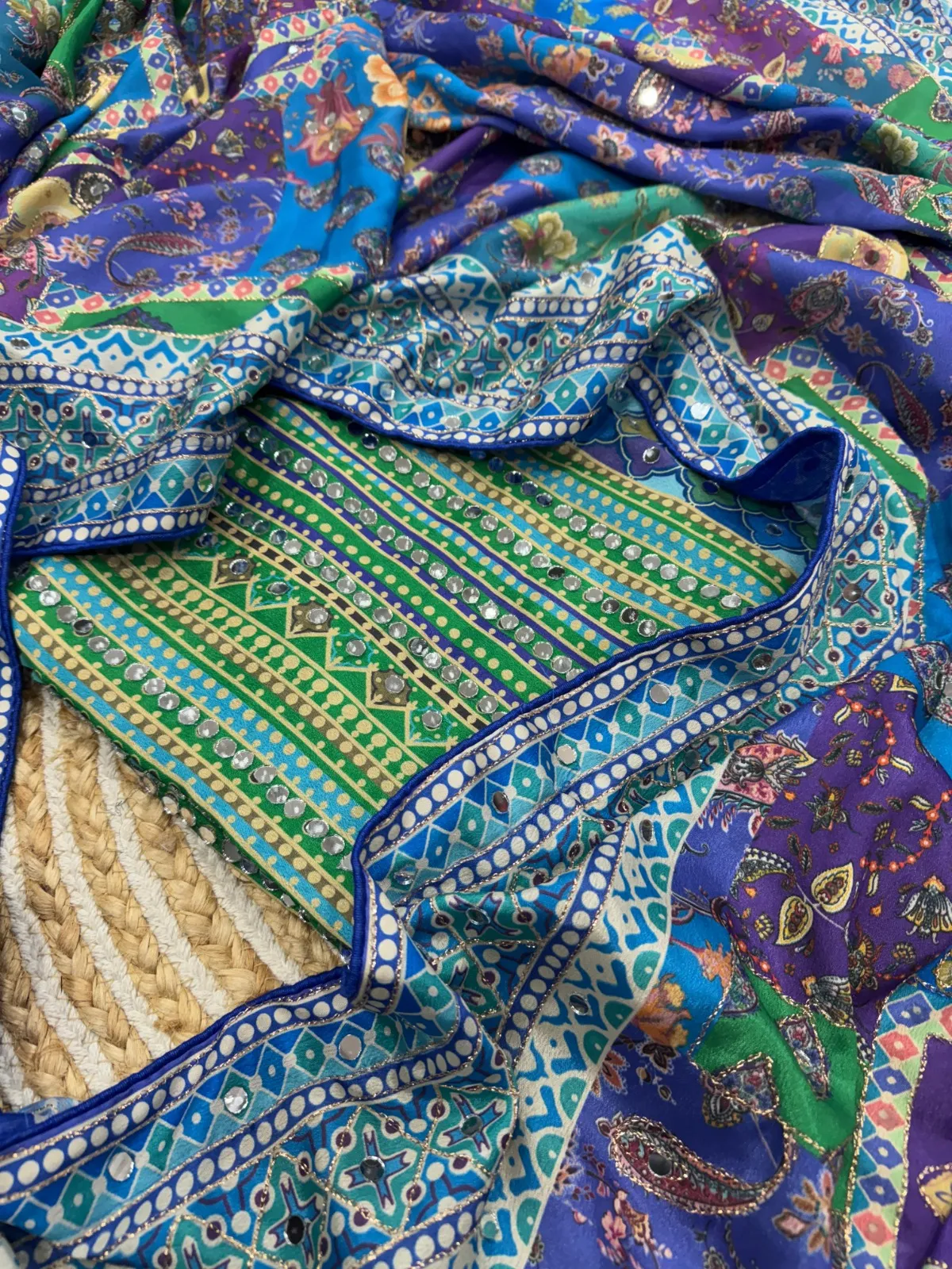 Vishakha Dhaman Inspired Multi Color Saree