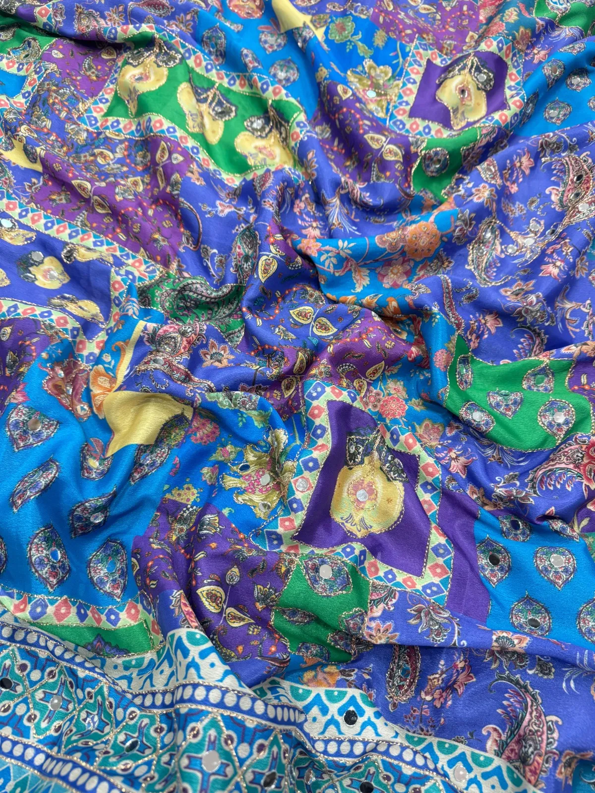 Vishakha Dhaman Inspired Multi Color Saree