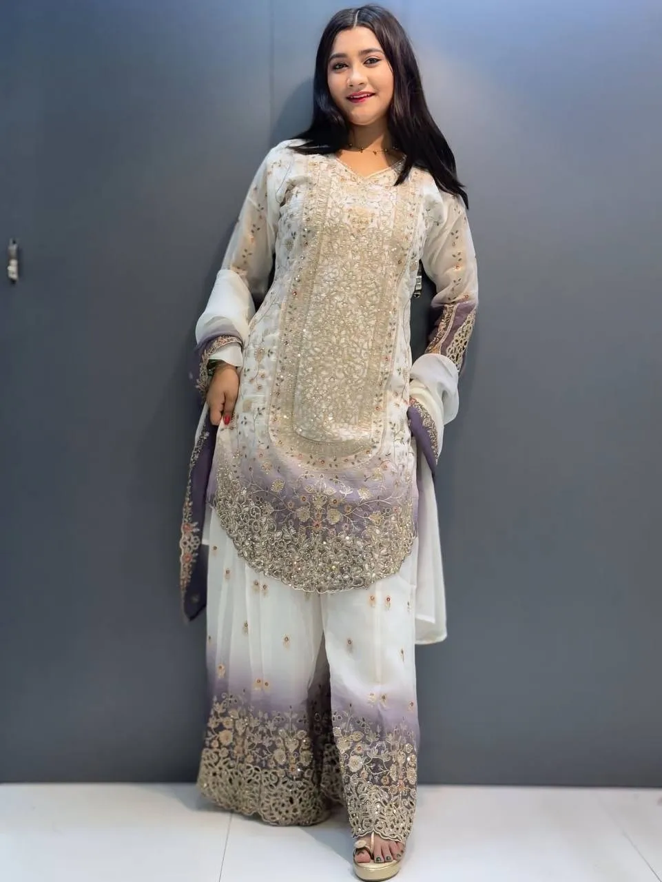 Wedding Special Pakistani Palazzo Salwar Pedding Design