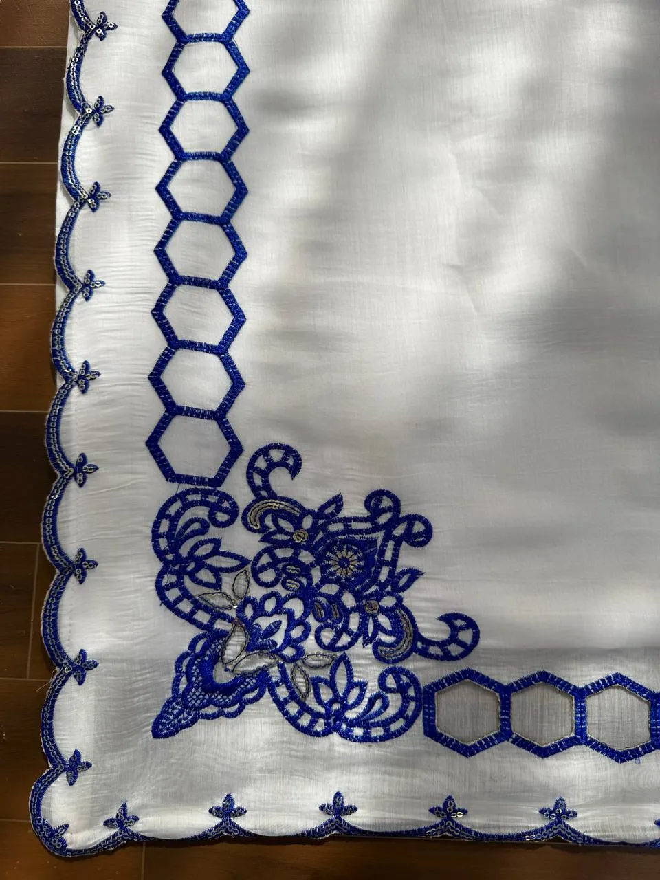 White Color Pakistani Cut Work Salwar Suit