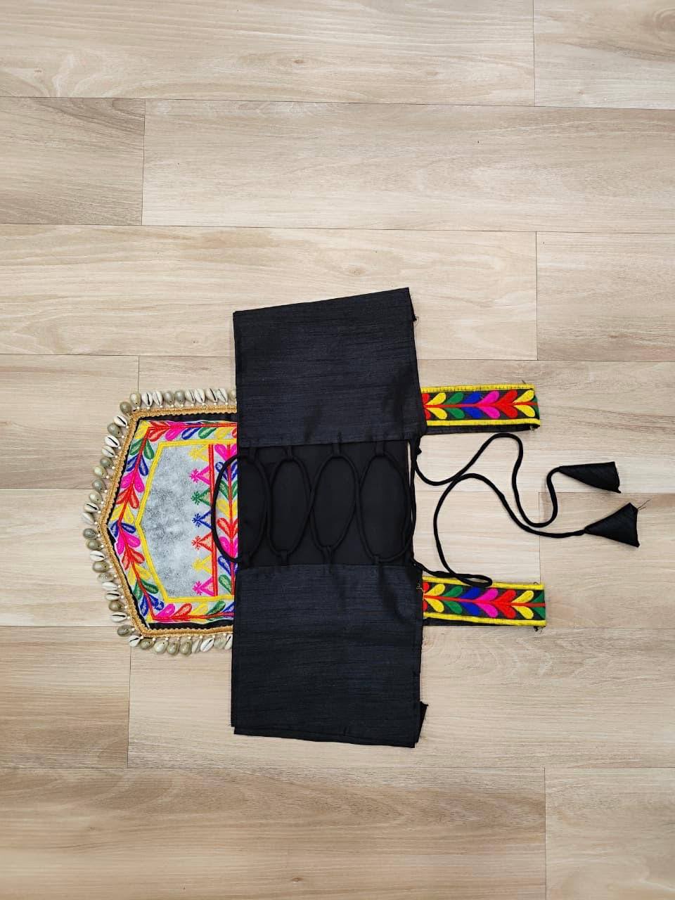 Black Color Sleeveless Navratri Wear Choli