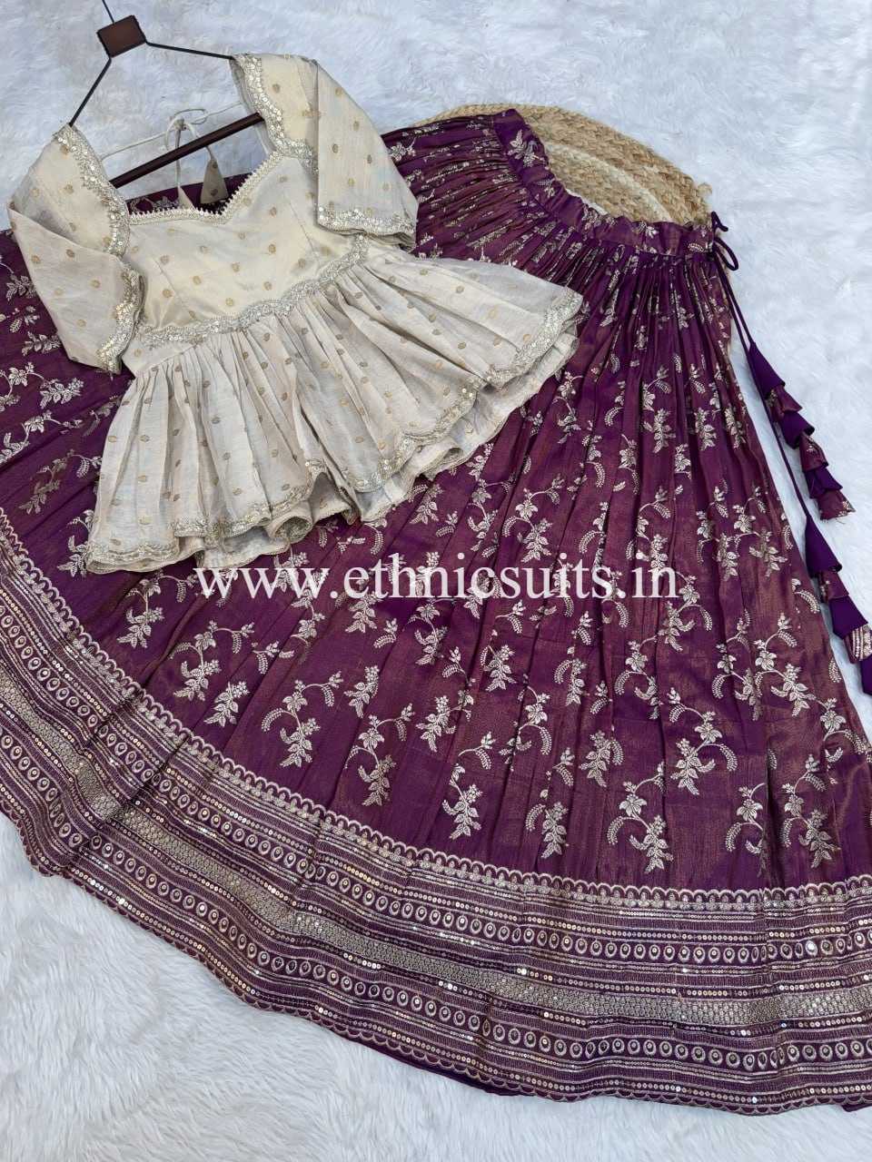 Designer Dyeable Viscose Jacquard Lehenga Choli set