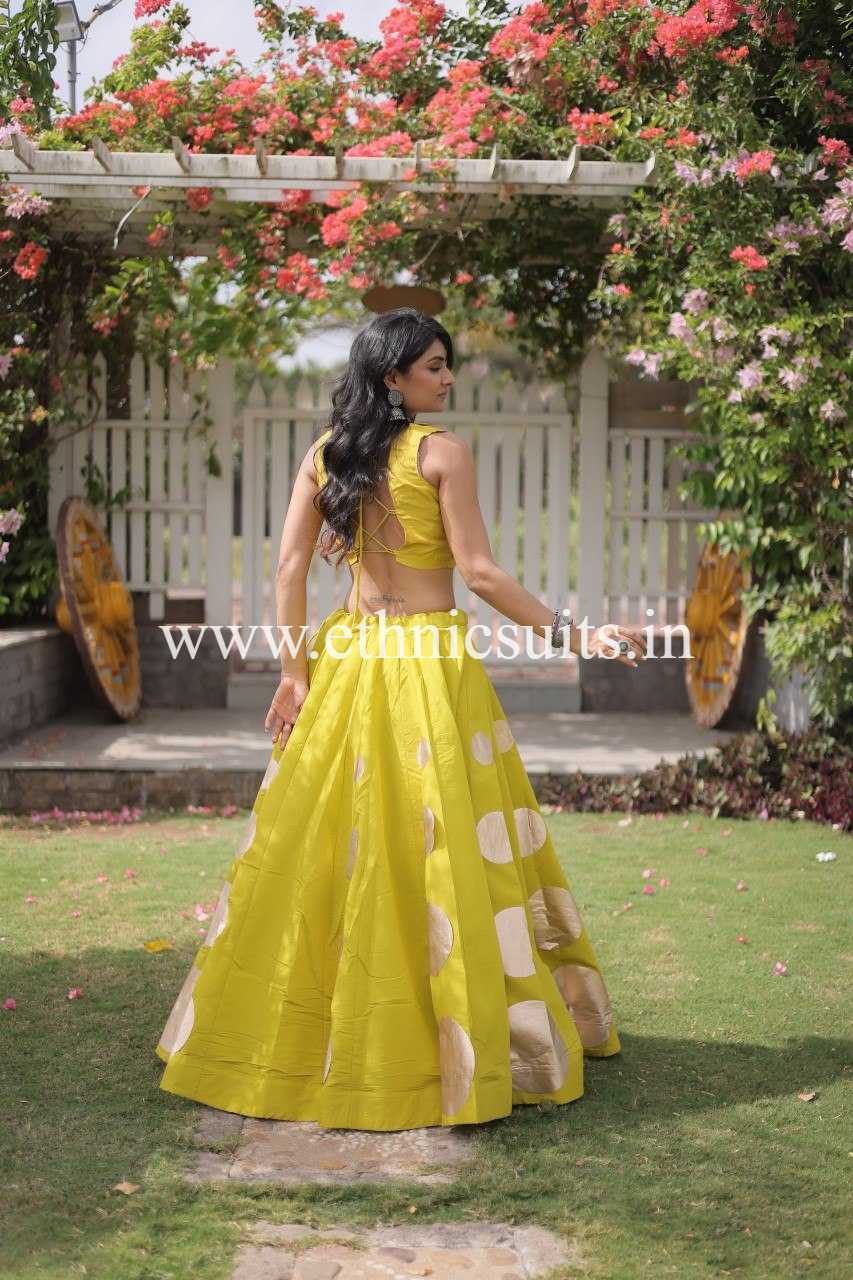 Designer Mint Green Chaniya with Fancy Mirror work Choli for Navratri