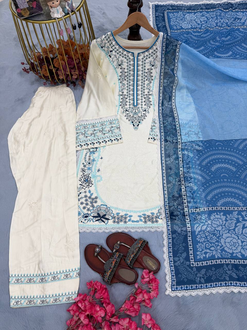 Festive Wear Farsi Salwar Suit