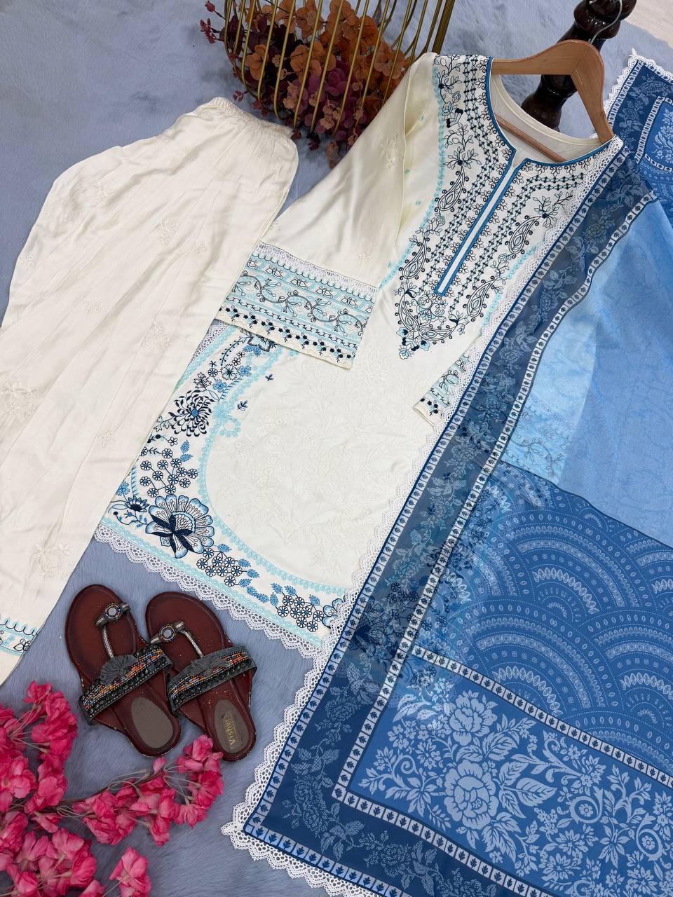 Festive Wear Farsi Salwar Suit