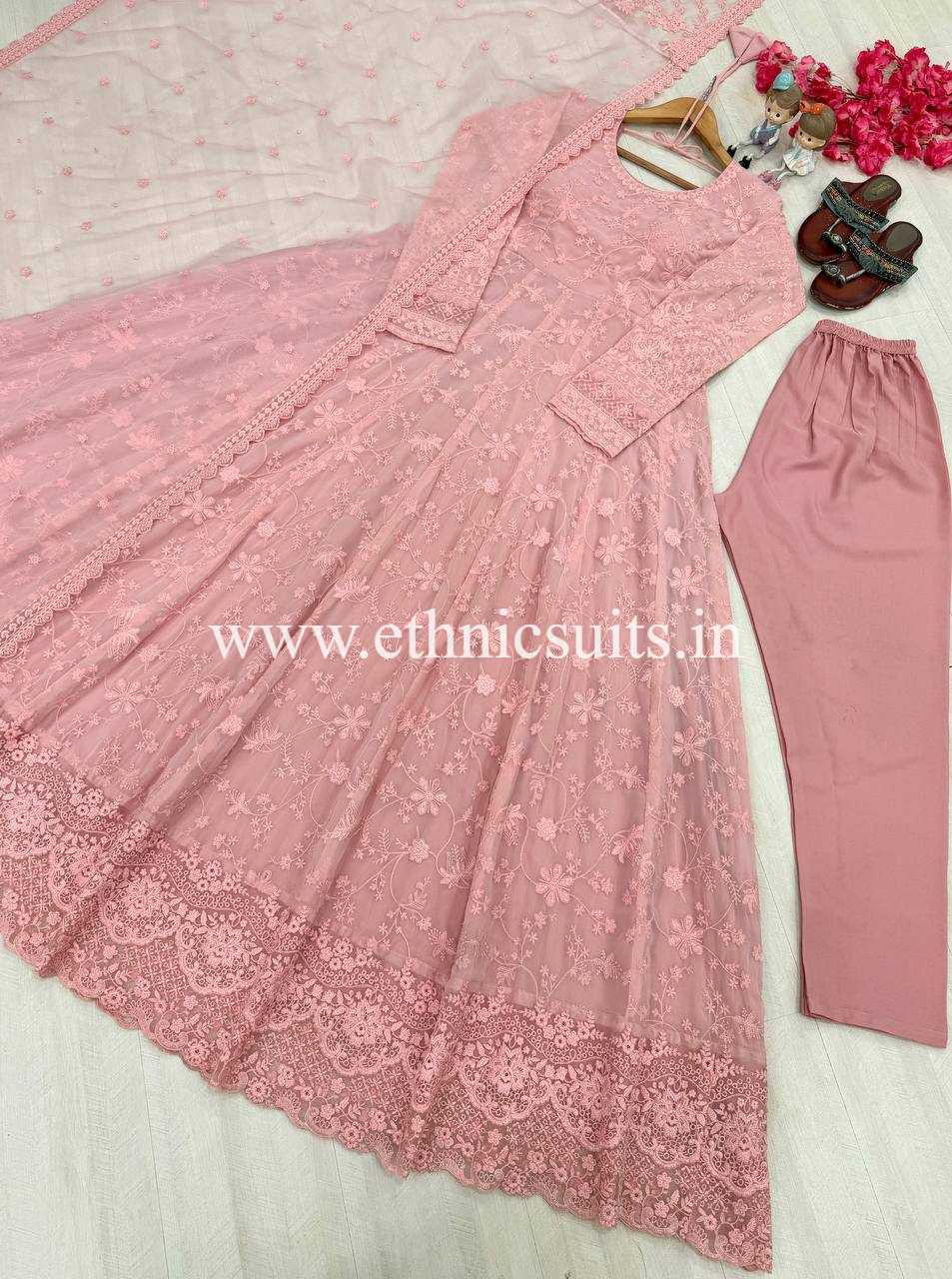Hania Amir Inspired Pink Anarkali Suit