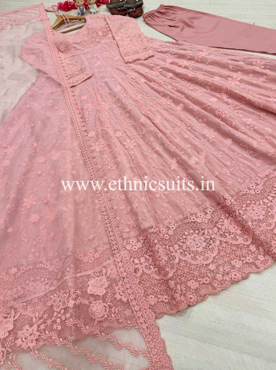 Hania Amir Inspired Pink Anarkali Suit
