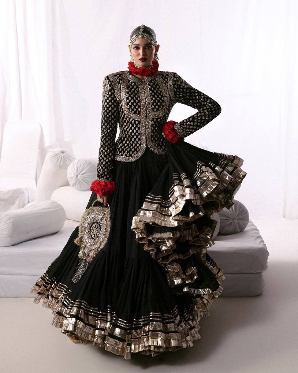 Hania Amir Inspired Viral Black Coorset