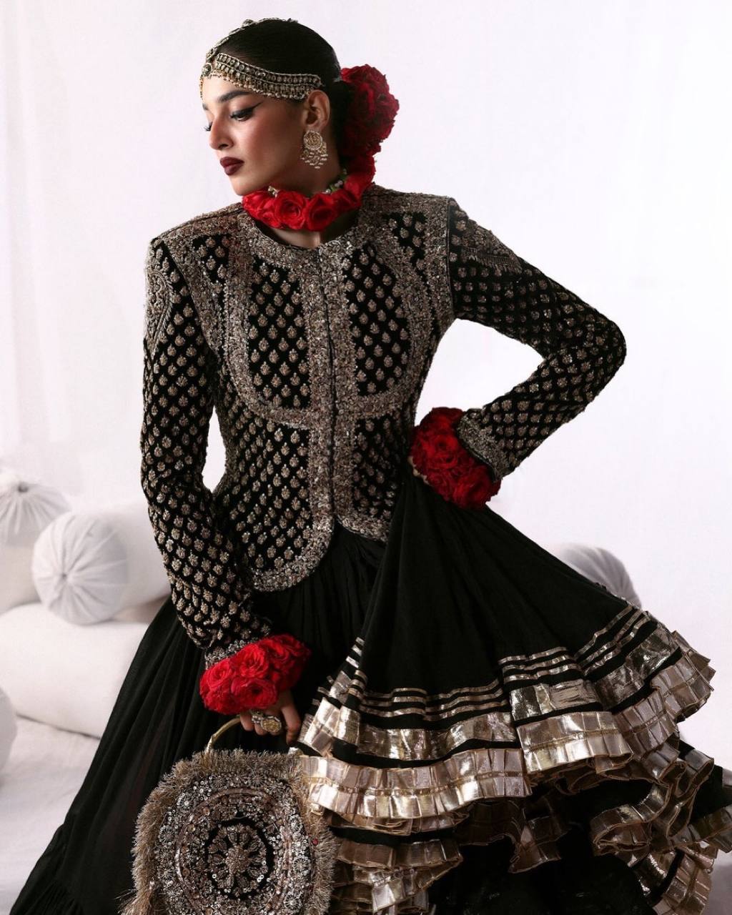 Hania Amir Inspired Viral Black Coorset