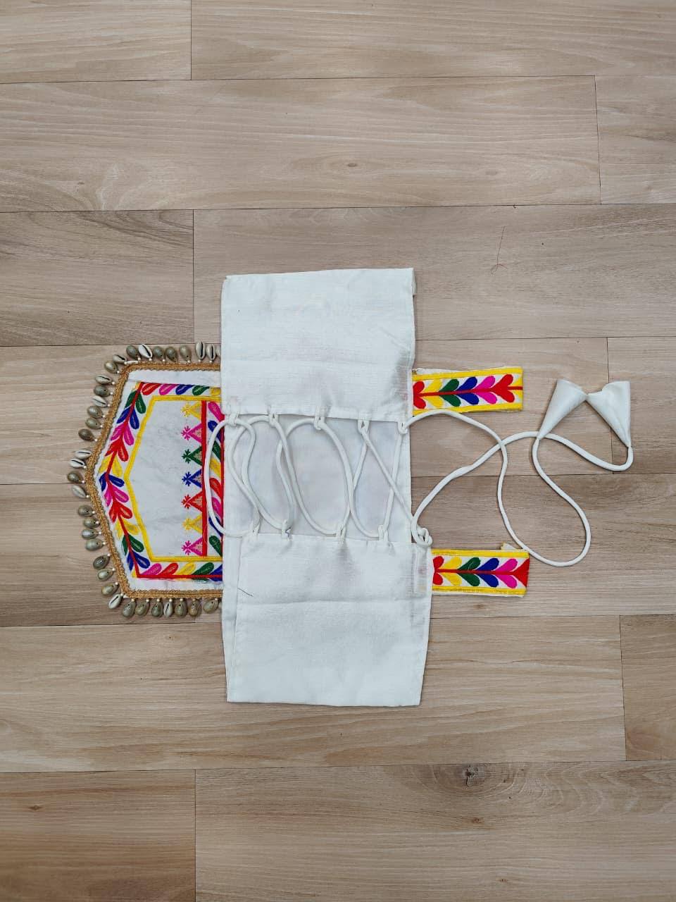 Navratri Wear Blouse White Color