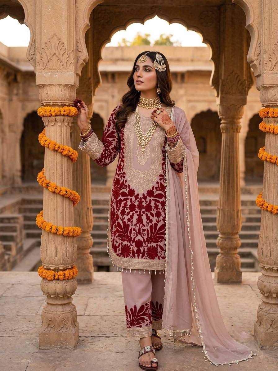 Pink Color Pakistani Dress