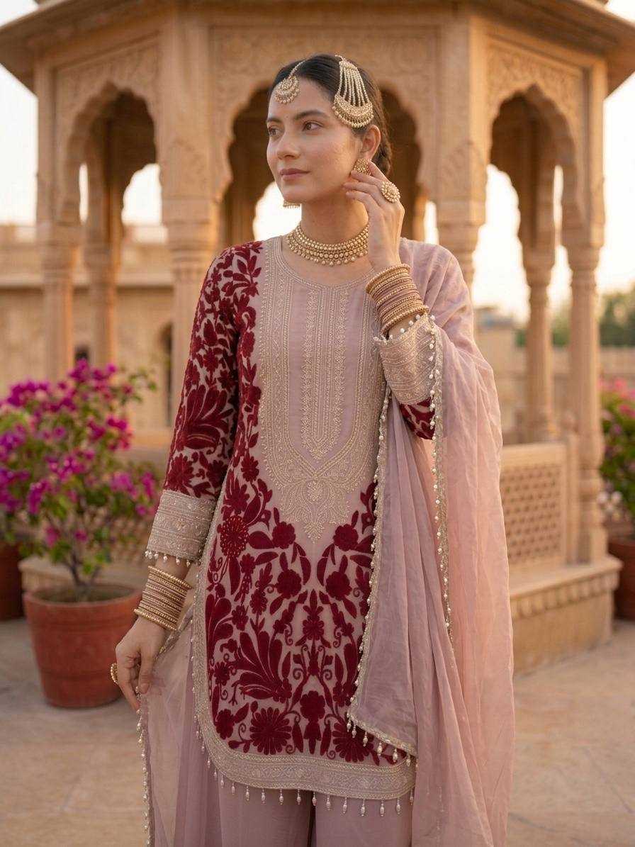 Pink Color Pakistani Dress