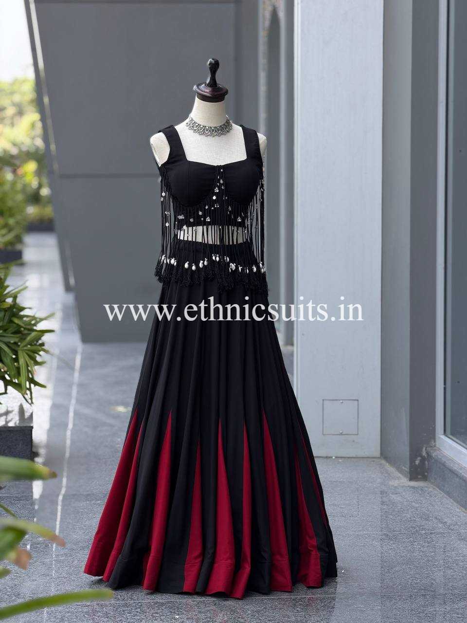 Prettiest Navratri Wear Black Lehenga Choli