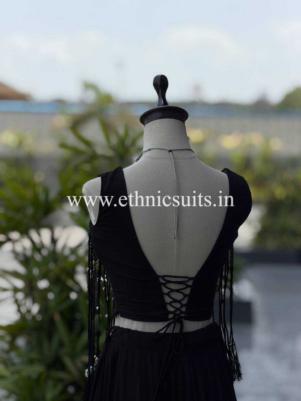 Prettiest Navratri Wear Black Lehenga Choli