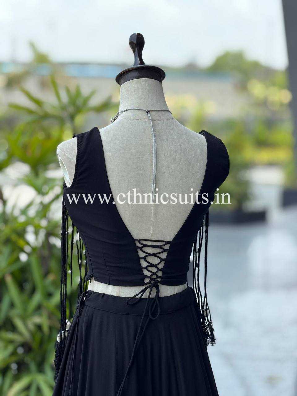 Prettiest Navratri Wear Black Lehenga Choli