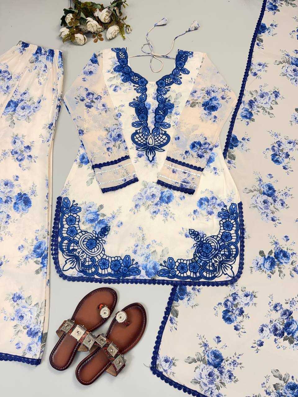 Trending Floral Printed Plazzo Salwar Suit