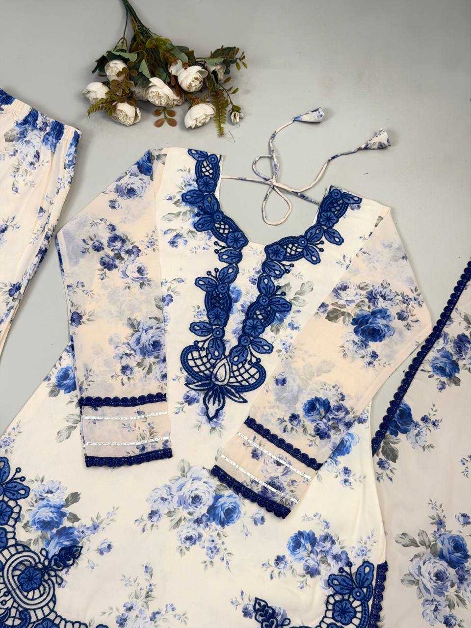 Trending Floral Printed Plazzo Salwar Suit