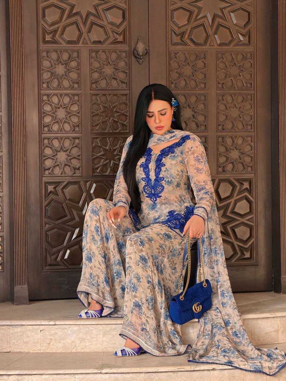 Trending Floral Printed Plazzo Salwar Suit