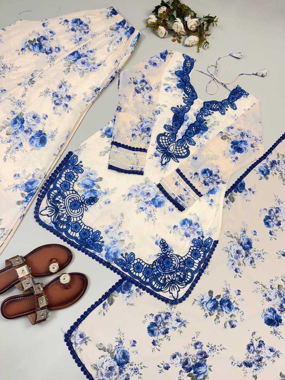 Trending Floral Printed Plazzo Salwar Suit
