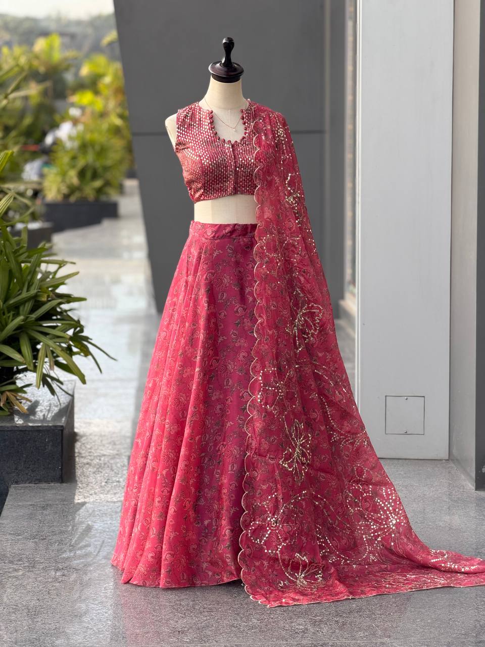 Festive Special Floral Readymade Lehenga