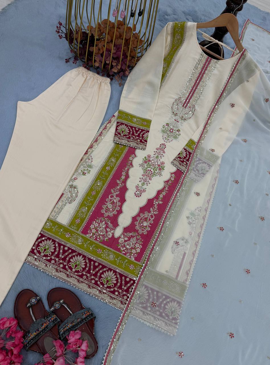 Anilas Inspired Straight Pakistani Suit
