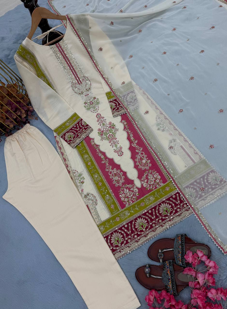Anilas Inspired Straight Pakistani Suit
