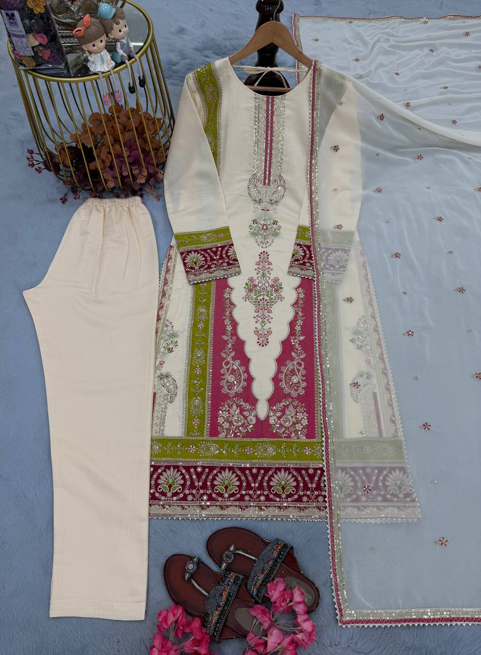 Anilas Inspired Straight Pakistani Suit
