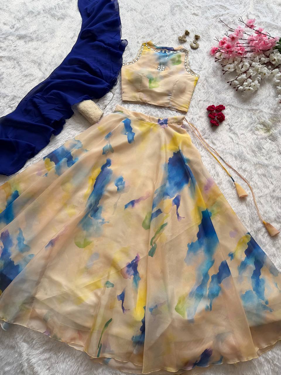 Designer Printed Readymade Lehenga Choli