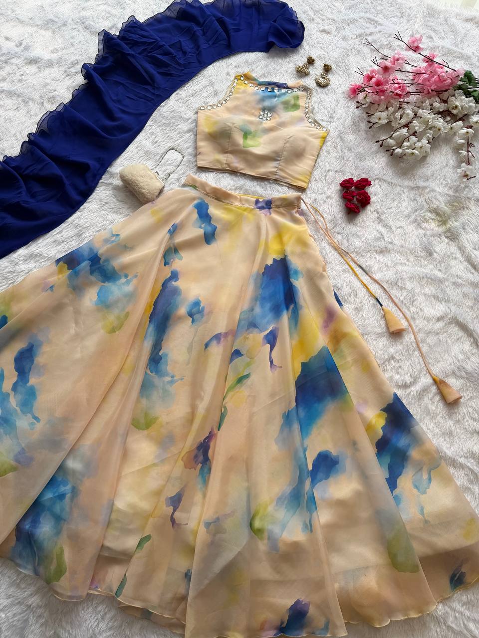 Designer Printed Readymade Lehenga Choli