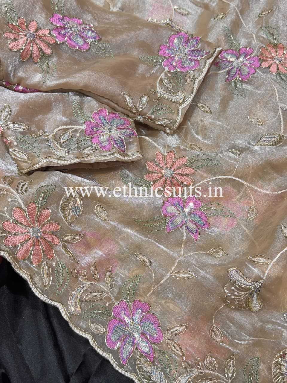 Dusky Colored Party Wear Saree