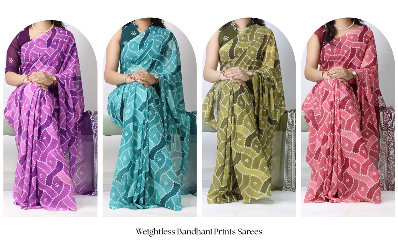 Light Weight Bandhni Printed Saree