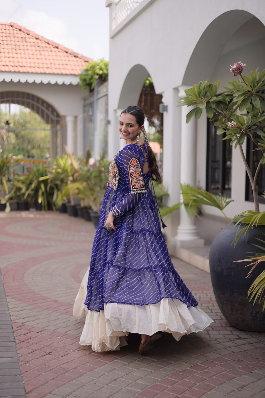 Laheriya Kurti with chaniya to wear in navratri