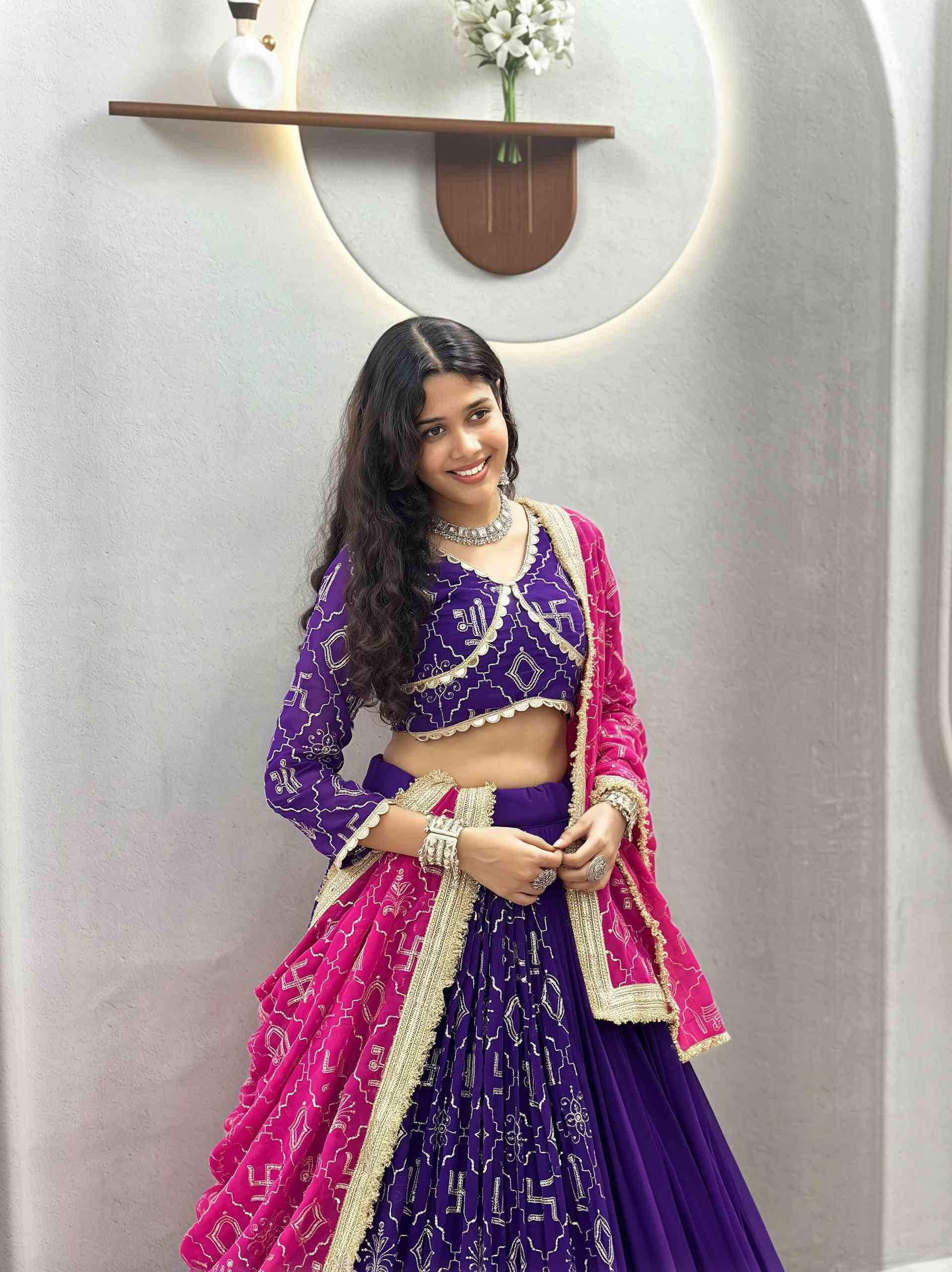 Navratri Special Vintage Chaniya Choli with Big Flair