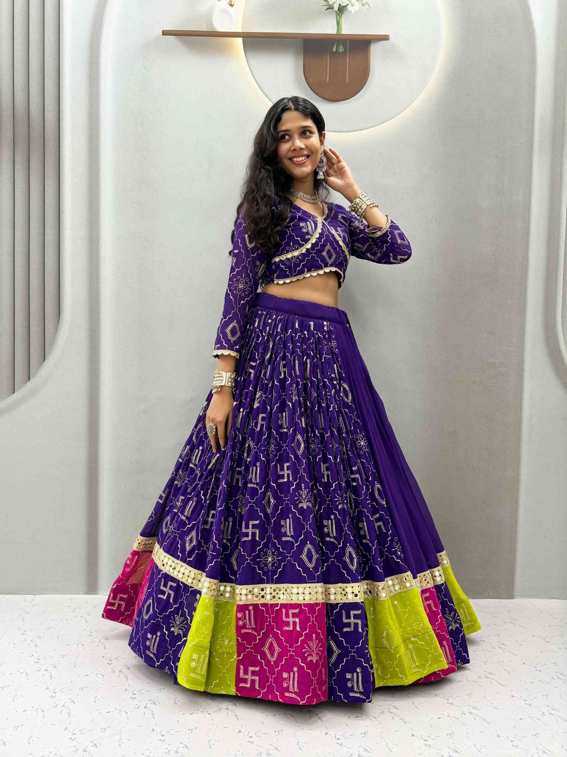 Navratri Special Vintage Chaniya Choli with Big Flair