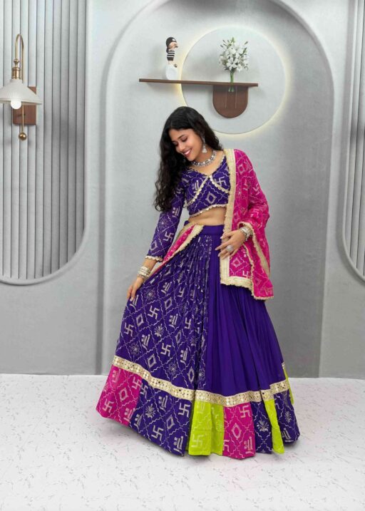 Navratri Special Vintage Chaniya Choli with Big Flair