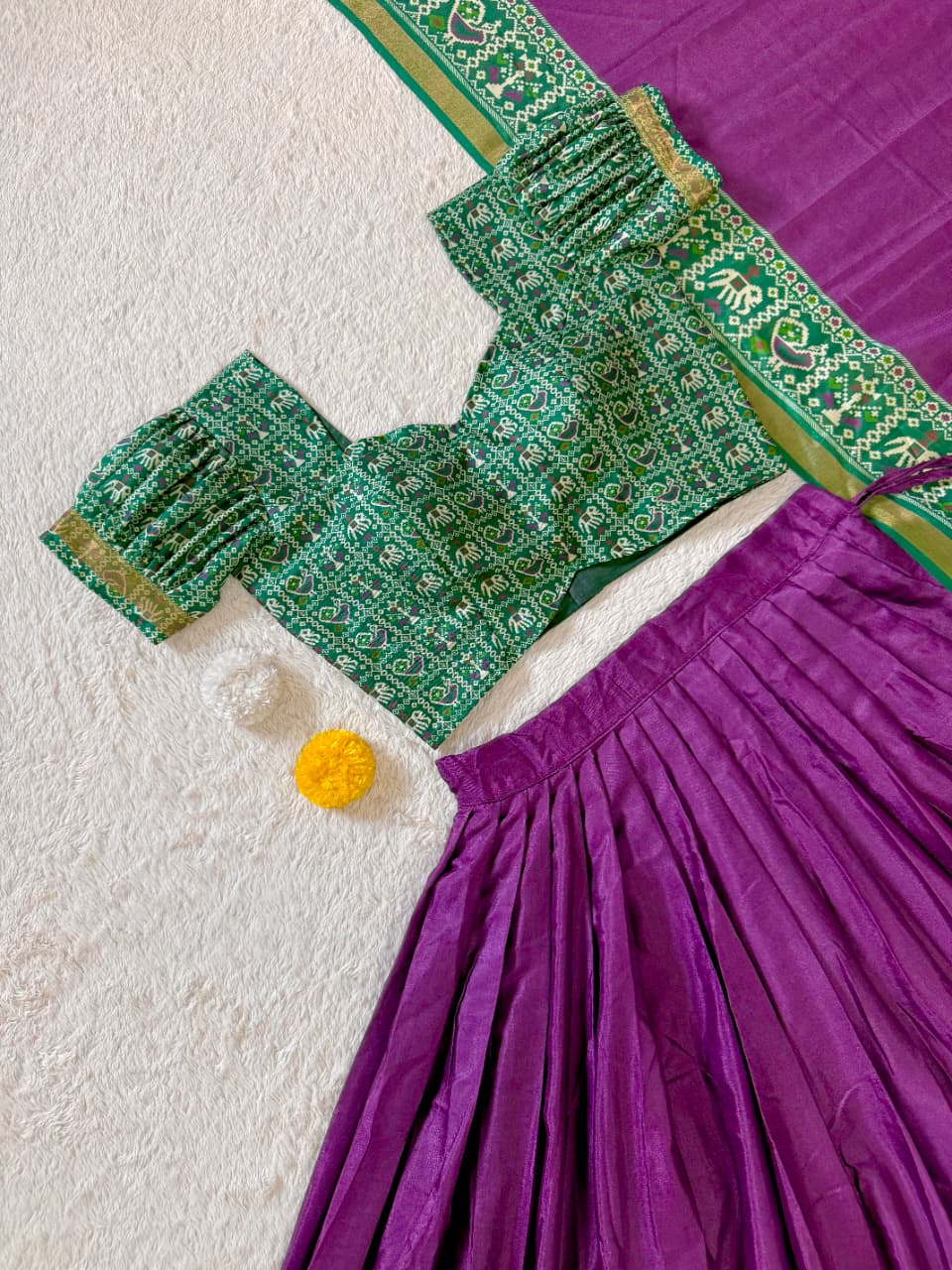 Trending Purple Color Patola Printed Lehenga Choli