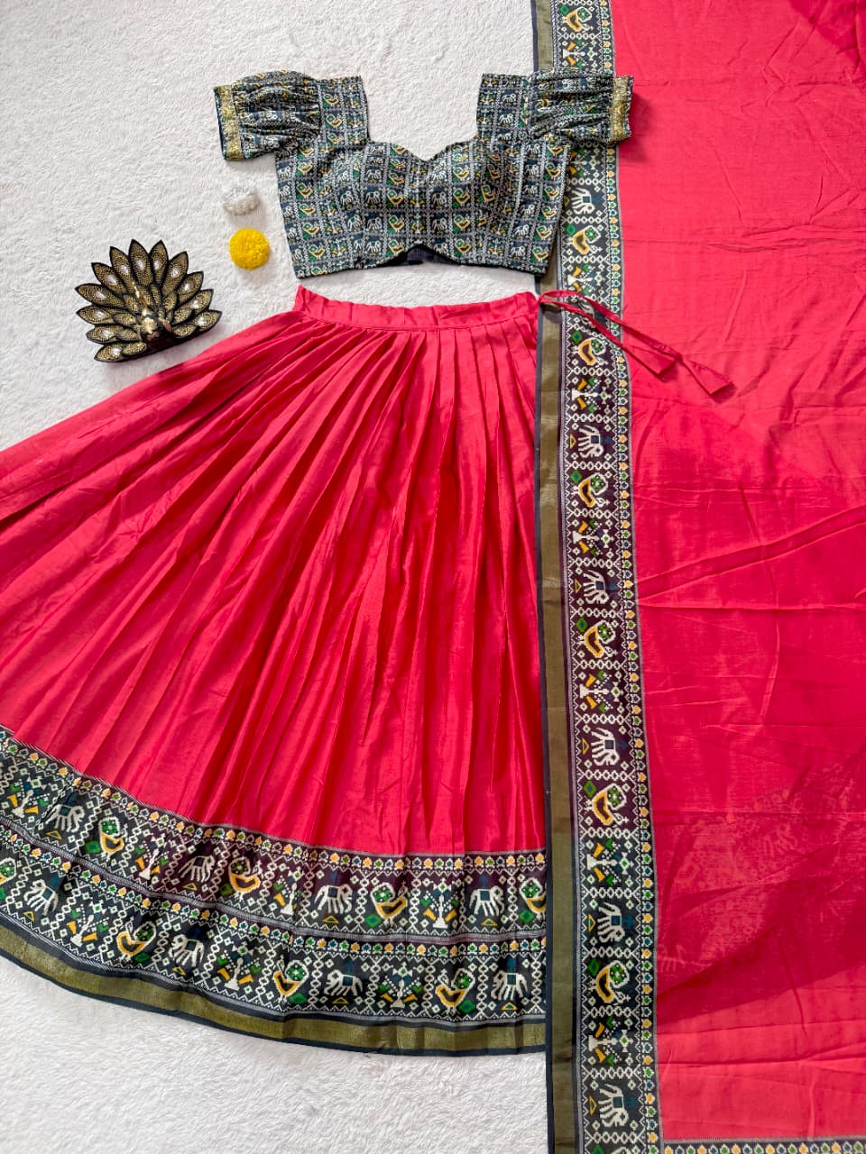 Trending Red Patola Printed Lehenga Choli