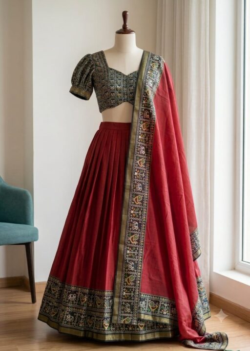Trending Red Patola Printed Lehenga Choli