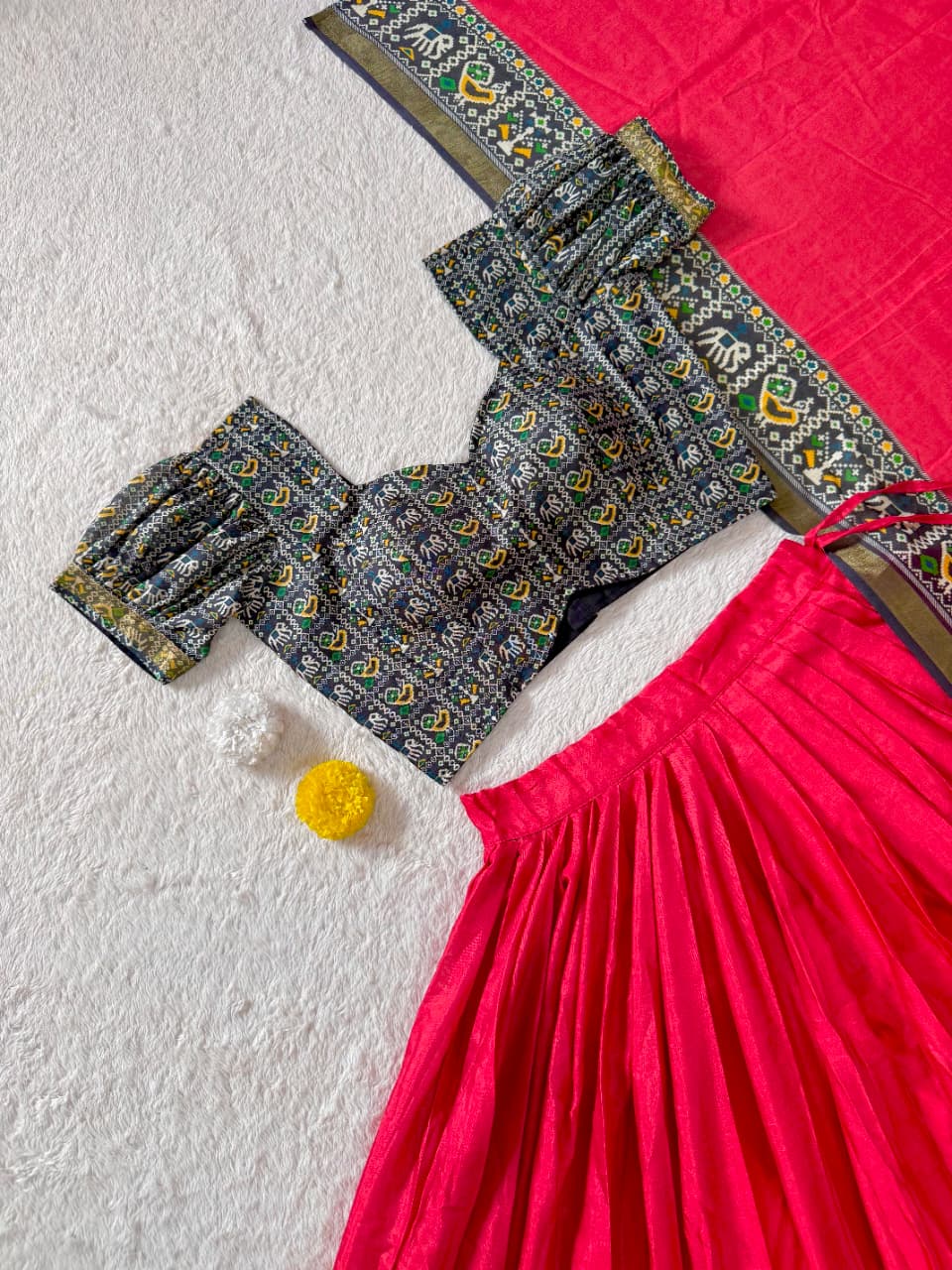 Trending Red Patola Printed Lehenga Choli